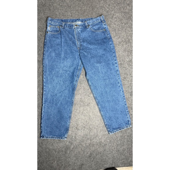 Carhartt Other - Carhartt Mens Relaxed Fit Straight Leg Denim Jeans‎ Blue Medium Wash 37x27.5